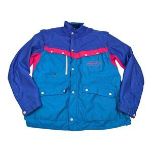 Vtg AXO SPORT Motocross Jacket Men's Sz XL 90s BMX w/ Removable Liner + Sleeves